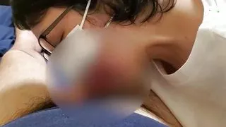 A married woman gets excited as she sucks a dick deliciously