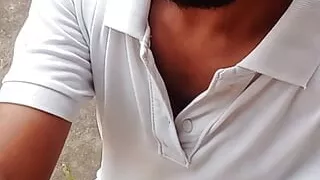 Walk in garden sexy hot day handjob