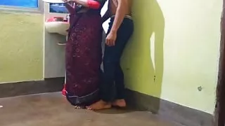 Alone Bhabi was secretly fucked by the neighbor brother-in-law