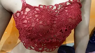 Beautiful Indian girl friend fucking her boyfriend desi style full hard cream pie cum shot vigina hard rough sex