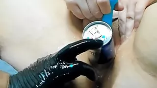 Extremely crass! Really kinky user puts the can of Red Bull in my cunt