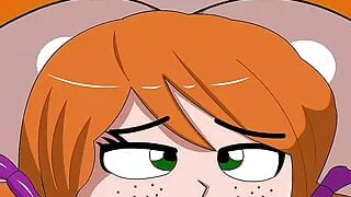 Breaking a redhead's ass (animation)