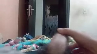 Humiliating meek cuckold in bed