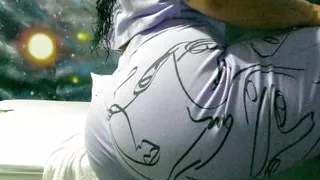 Beautiful woman records herself for her lover