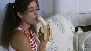 Tiny Tyler Spreads Legs for Toy Masturbation