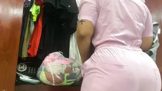 Amateur cam in my stepsister the amateur nurse's room