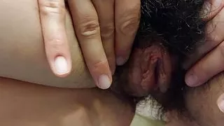 Hot latina fingering pussy, hairy pussy, big nipples. Big tits amateur brunette, big ass. Sexy wife