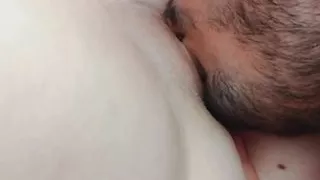 sticking my tongue into my neighbor's tight pussy