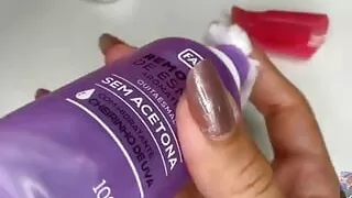 P.O.V.: Watch Me Taking Care Of My Long Hand Nails After Removing Nail Polish...