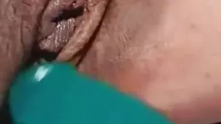 Greek milf with Biggest Labia in midwest fucks venison sausage til she squirts