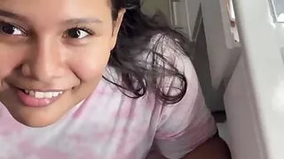 Risky Blowjob with My Neighbor at Home