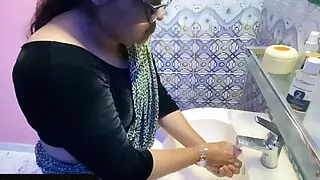 Stepmom and stepdaughter have romantic sex