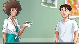 Summertime Saga Art Teacher Loves My Brush -end of Miss Ross Route)part 173