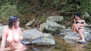 Exhibitionism in the woods, I get a cute girl to fuck