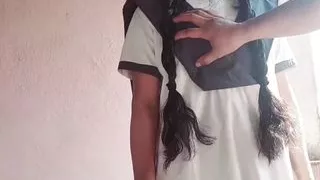 A school going girl was sex by the teacher of tuition in the class room