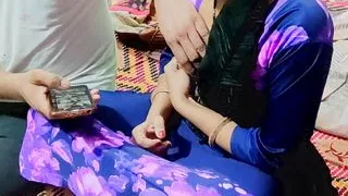 I showed blue film to Indian hot sexy aunty, fucked her and made her lick my dick too