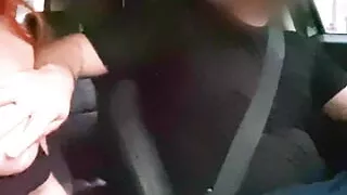 I gave her a ride, and she thanked me with her marvelous boobs