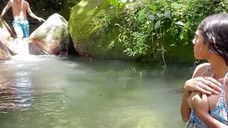 I Masturbate Watching an Unknown Latina Girl While She Takes a Dip in the Lake and I End up Giving Her a Rich Fuck