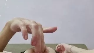 Fisting Myself and Feeling the Analbeads From Inside