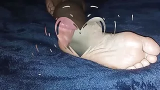 Playing footsie after sex