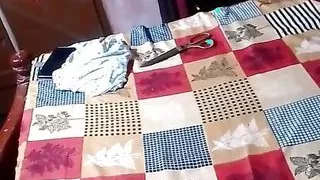 Indian Bhabhi first time in nighty dress ???? I get naked and show my boobs and pussy