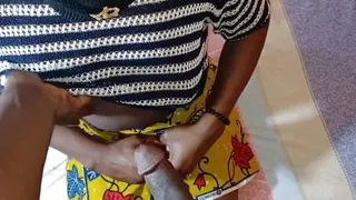Ebony Teen Struggling to Take Big Dick