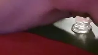 I stretch my ass with a big fat dildo and cum so hard