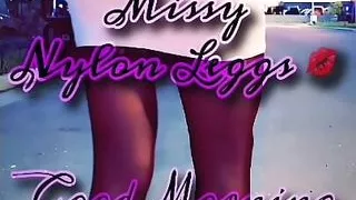 Missy Nylon Leggs - Good Morning Pantyhose Tease