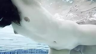 Underwater sex and teasing