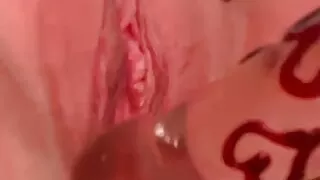 Horny Saxon Woman Masturbates Herself with a Dildo