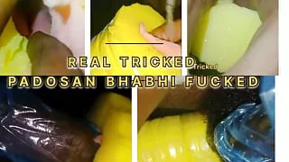 Real tricked neighbor fucked sister-in-law's swollen pussy in a fierce way