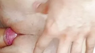 opening her tight pussy and filling her with cum