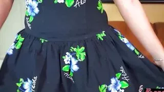 Stella Takes That Dildo Deeply Inside Her Trimmed Pussy Slit