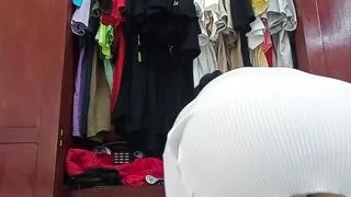 Changing clothes with a very sensual maid