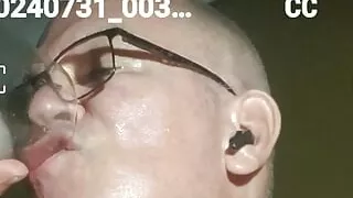 Jarmus enjoys 8 loads of his own cum.