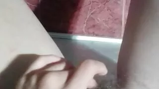 I locked myself in the bathroom so that no one would come in and masturbate a very wet and very hairy pussy - Lesbian-candys
