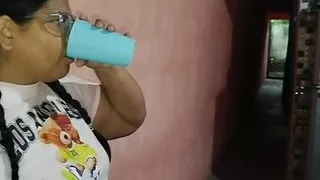 I fuck my neighbor's big ass while her husband works... She likes my cock better