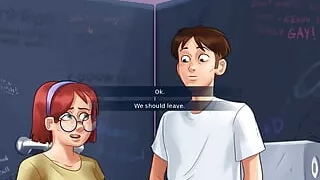 Summertime Saga Reworked - 5 In The School Toilets by MissKitty2K