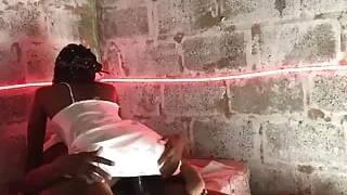 Ebony Teen Riding a Dick Midnihgt