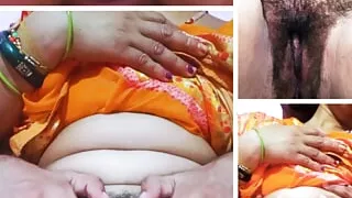 Indian desi husband shaving her wife's pussy then hi fucking hard in doggy style