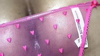 Hot Black Sexy Transboy in Pink Lace Thong Tease (full Video)