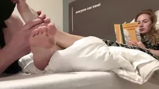 He Smells the Scent of My Sweaty Feet and I Read a Book