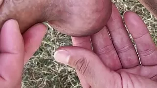 Juicy cum outdoor