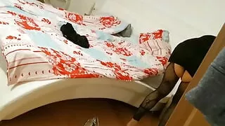 Beautiful Stepmother Makes a Smoking Video for Stepson