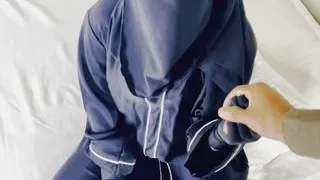 Desi young cheating wife Shabana bhabhi wearing a abaya hijab fucking hardcore indian boy webseries