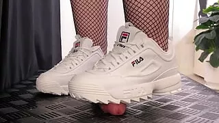 Personal Trainer Cock Trample in FILA Shoes - Shoejob, Ballbusting, CBT, Stomp, Trampling, Crush
