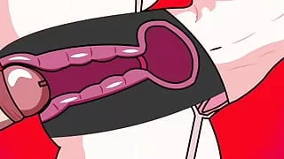 Internal ejaculation of a slut (animation)