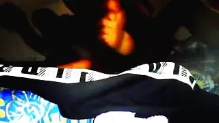 Special night with two fuckers,all positions, moaning, skiny black guy with a fat dick humiliated black bitch