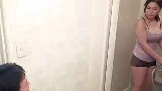 My best friend's mom is my favorite... Begging her to let me fuck her.