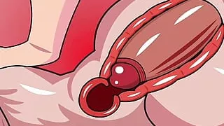 Internal ejaculation to gothic ass (animation)